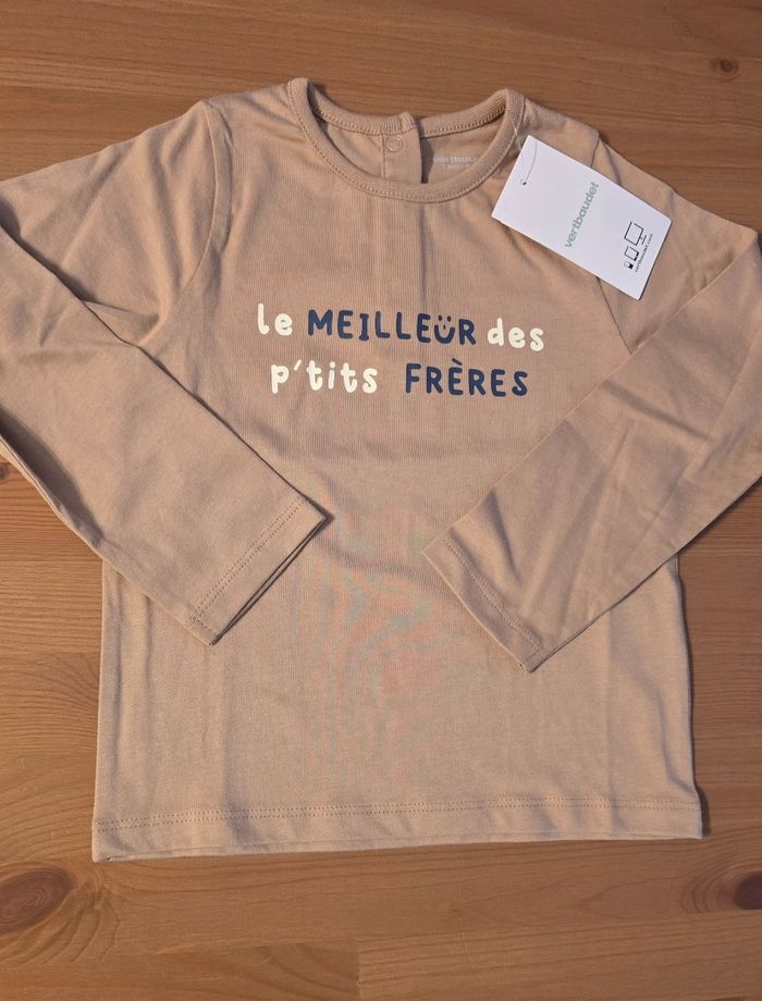 (Neufs non portés)🏷🥰🤩 ensemble teeshirt ml et jeans cargo 3ans garçon 💙🥰🤩 - photo numéro 2