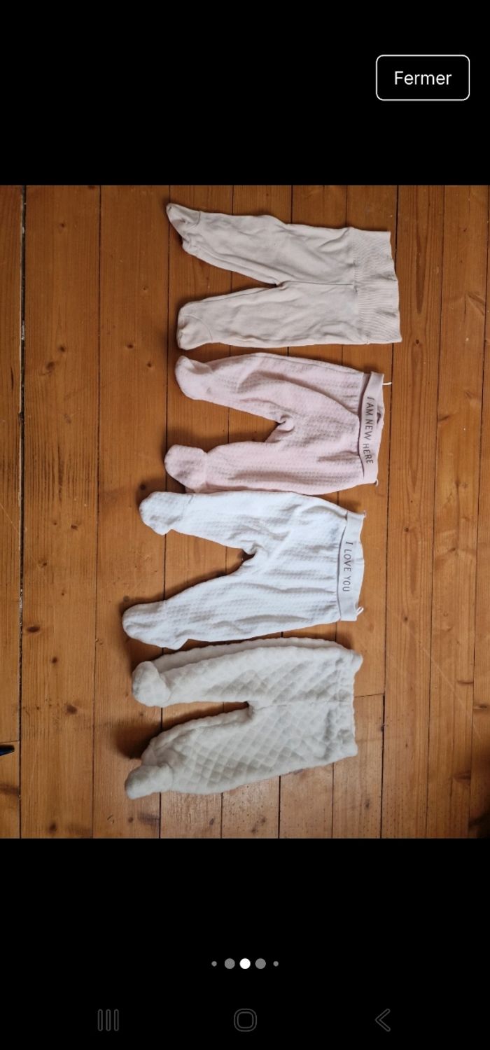 Lot pantalons et pull fille 3 mois - photo numéro 4