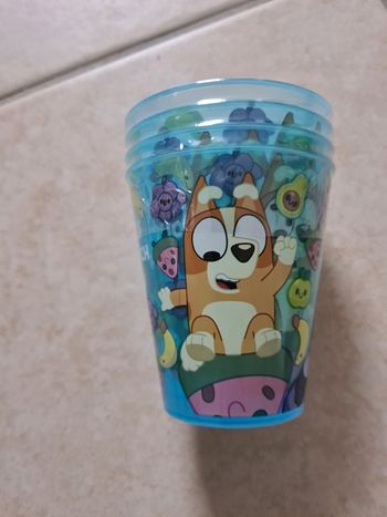 Verres plastiques bluey