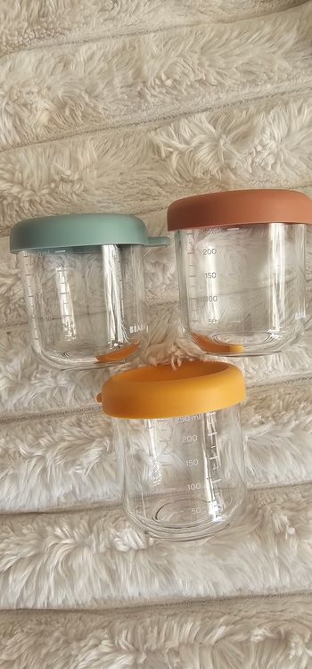 Lot de 3 pots en verre Béaba 250ml 