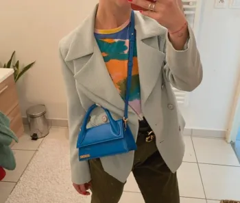 Blazer vintage bleu ciel Morgane