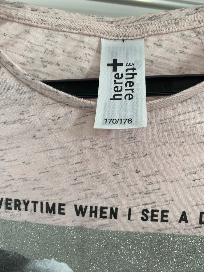 Tee-shirt rose motif carlin 14 ans - photo numéro 3