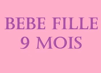 Bébé fille 9 mois