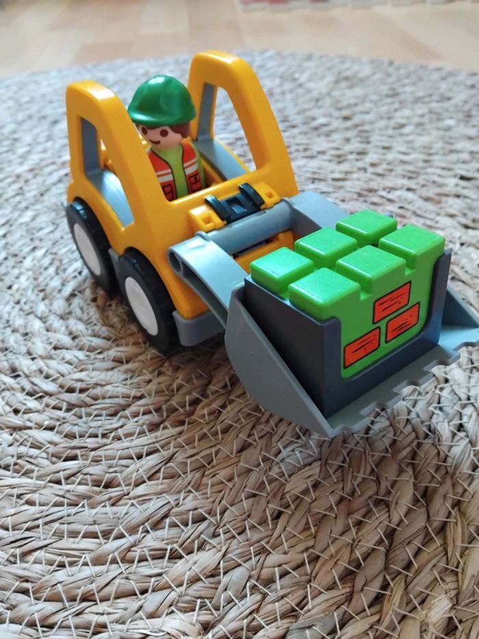 Playmobil 1,2,3 véhicule chantier