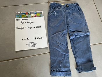 Pantalon garçon 18 mois