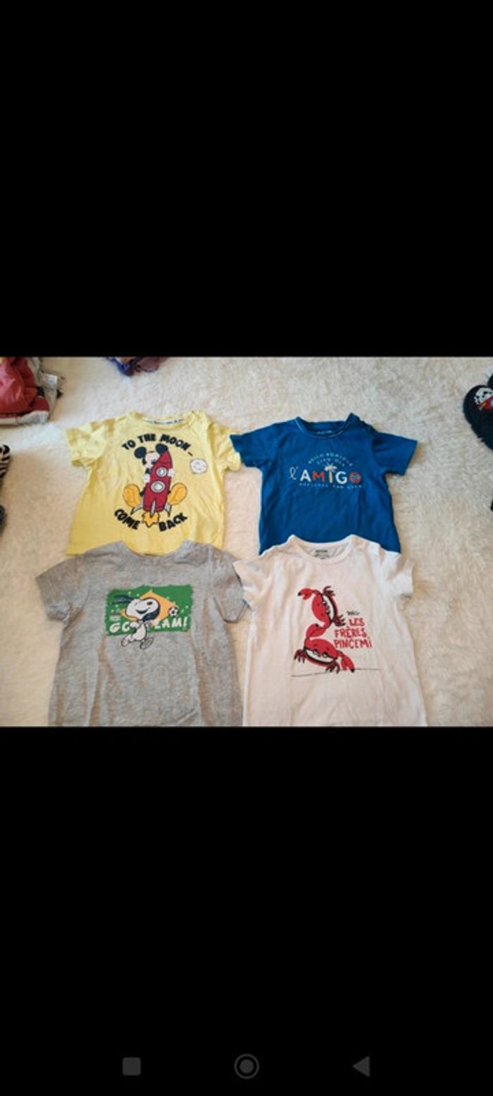 Lot 4 t-shirts garçon 18 mois