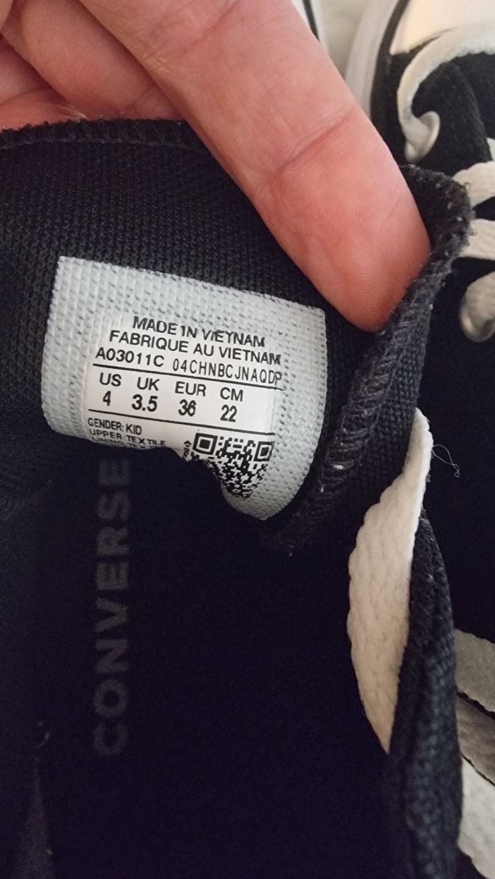 (Mises 1 fois👌!) 😍🤩🥰👌SUPERBES Baskets CONVERSES all star pointure 36 fille 🥰🤩😍👌 - photo numéro 12