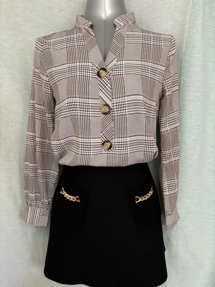 Petit ensemble vintage blouse et jupe S/36