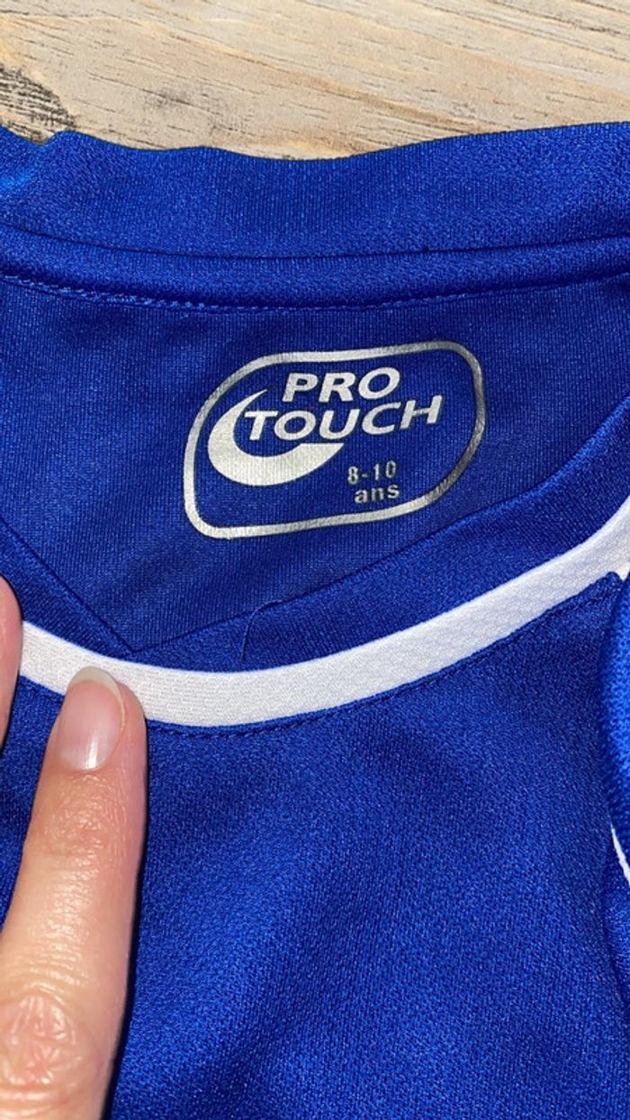 Pull manches longues bleu et blanc 8-10 ans - photo numéro 3