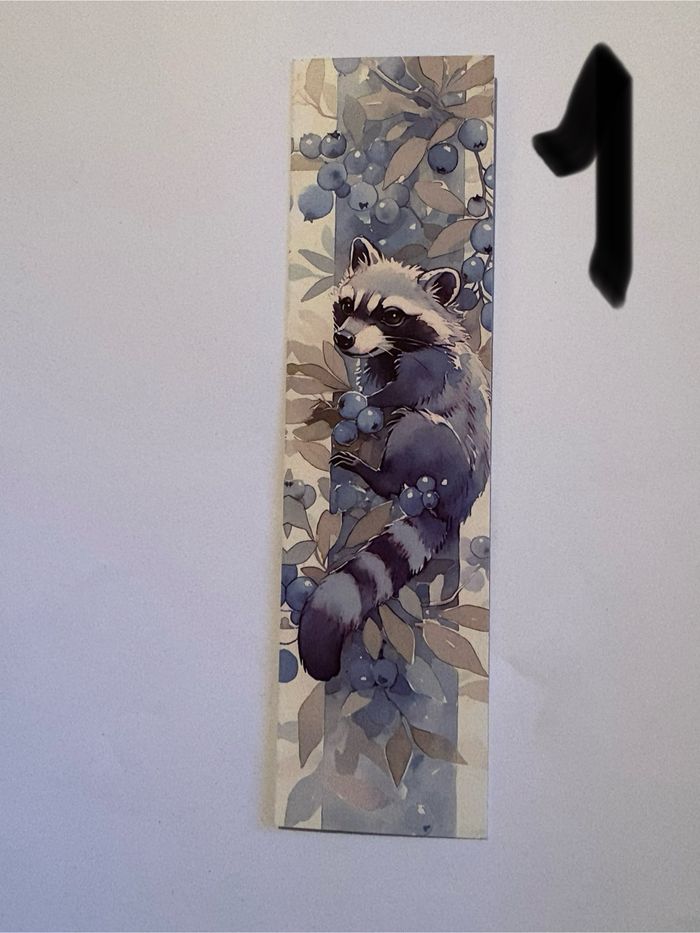 Magnifique, marque page raton, laveur
