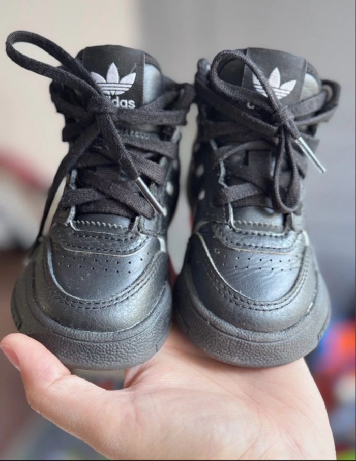 Adidas drop step ortholite bébé noir et blanc taille 20/21 - photo numéro 2