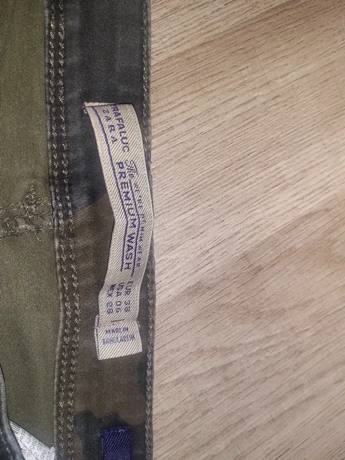 Pantalon militaire slim T.38 - Zara - photo numéro 4