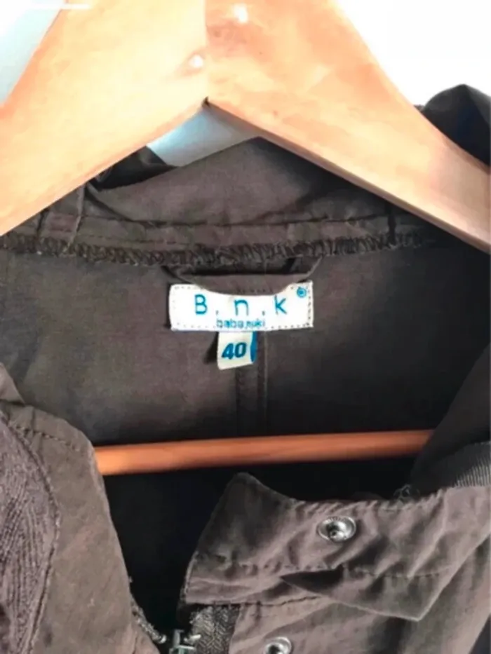Veste légère marron à capuche Baba Nuki taille 40 - photo numéro 4