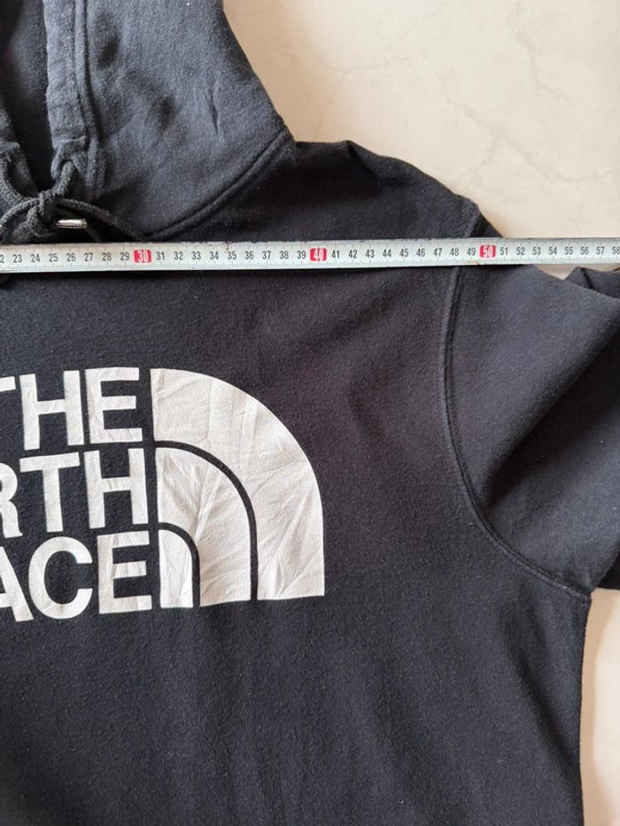Pull / Sweat à capuche The North Face taille L couleur noir logo blanc - photo numéro 7