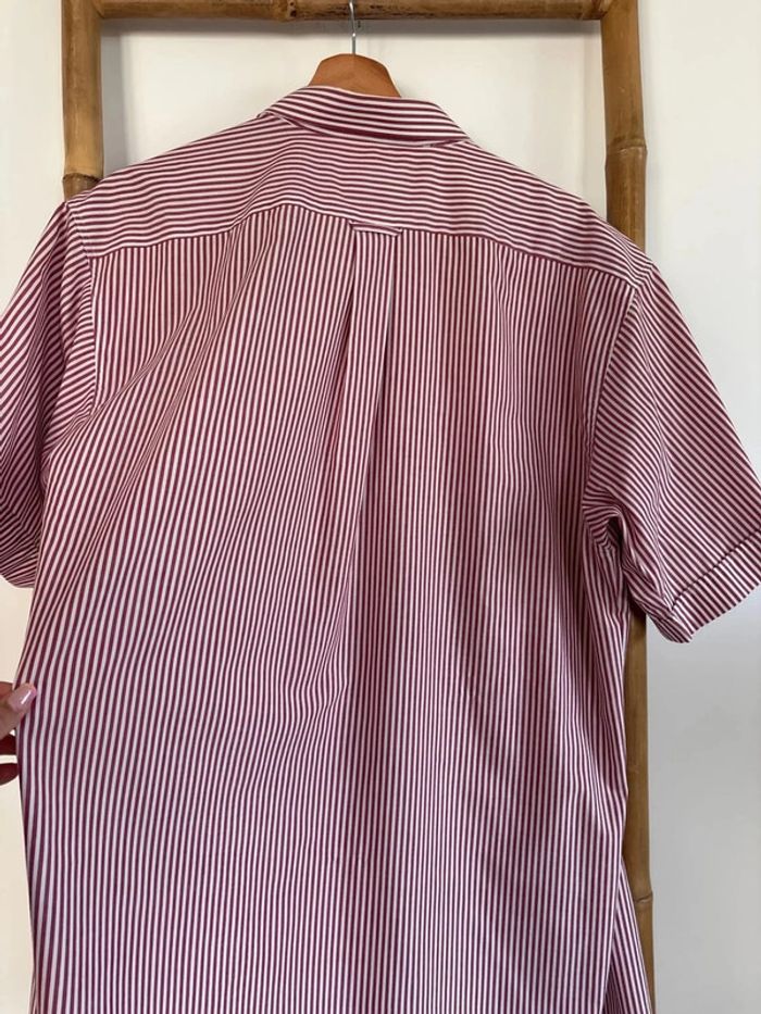 Chemisette à rayure bordeaux et blanche taille L - photo numéro 8