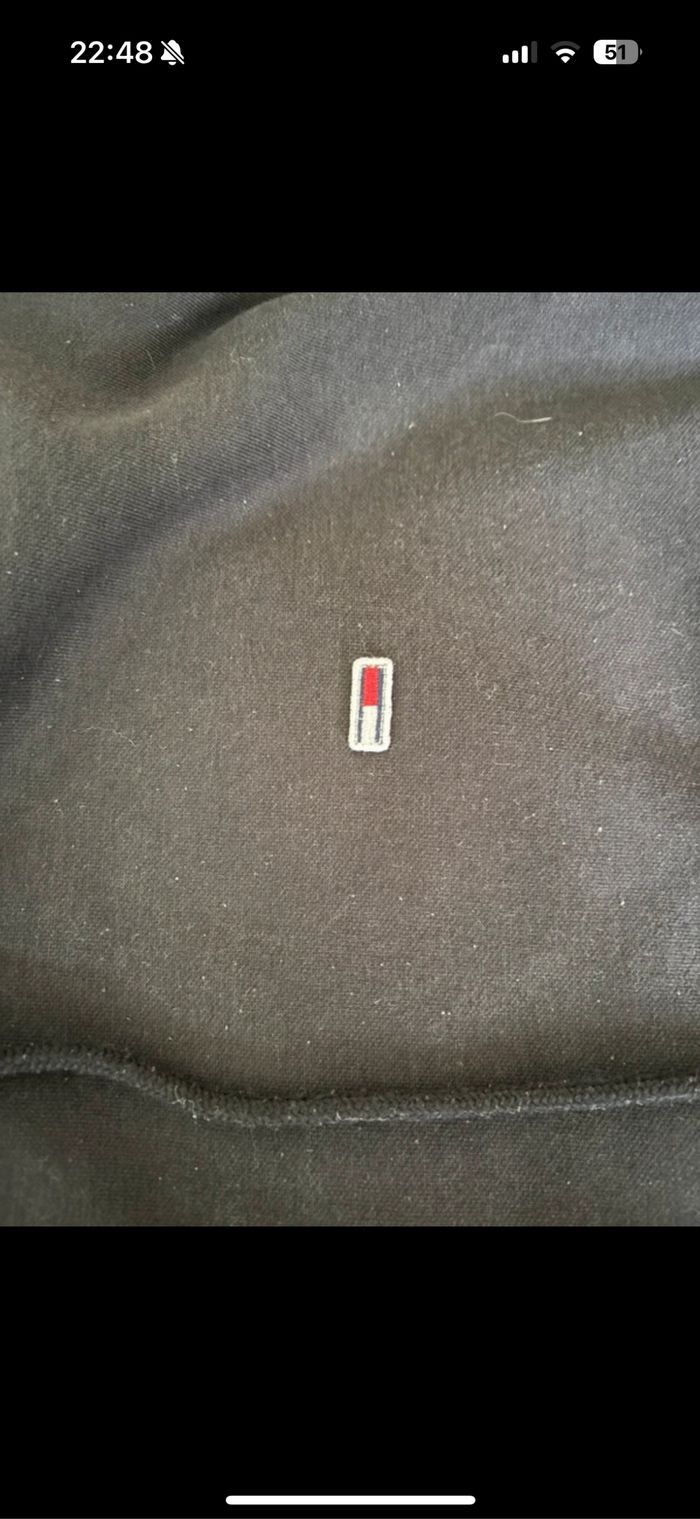 Sweat noir Tommy Hilfiger taille XL - photo numéro 3