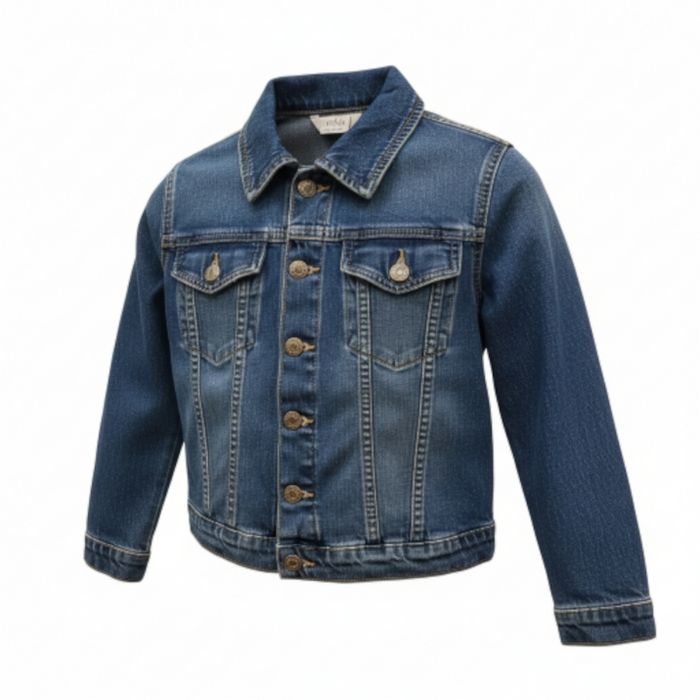 Veste en jean 6 ans Vertbaudet bleu marine