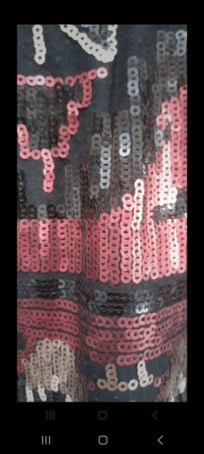 Robe noir avec sequins - photo numéro 6