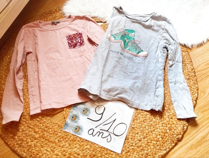 Lot t-shirts 9/10ans