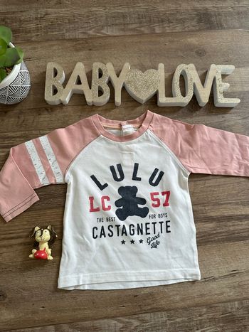 - Haut ML Lulu castagnette  - 12 mois - Très bon état 