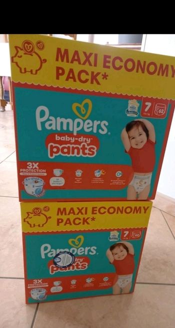 Lot de 2 cartons de couches culottes pampers taille 7 à 50€ avec le code 
CHATAIGNE30
Le lot passe à 35€