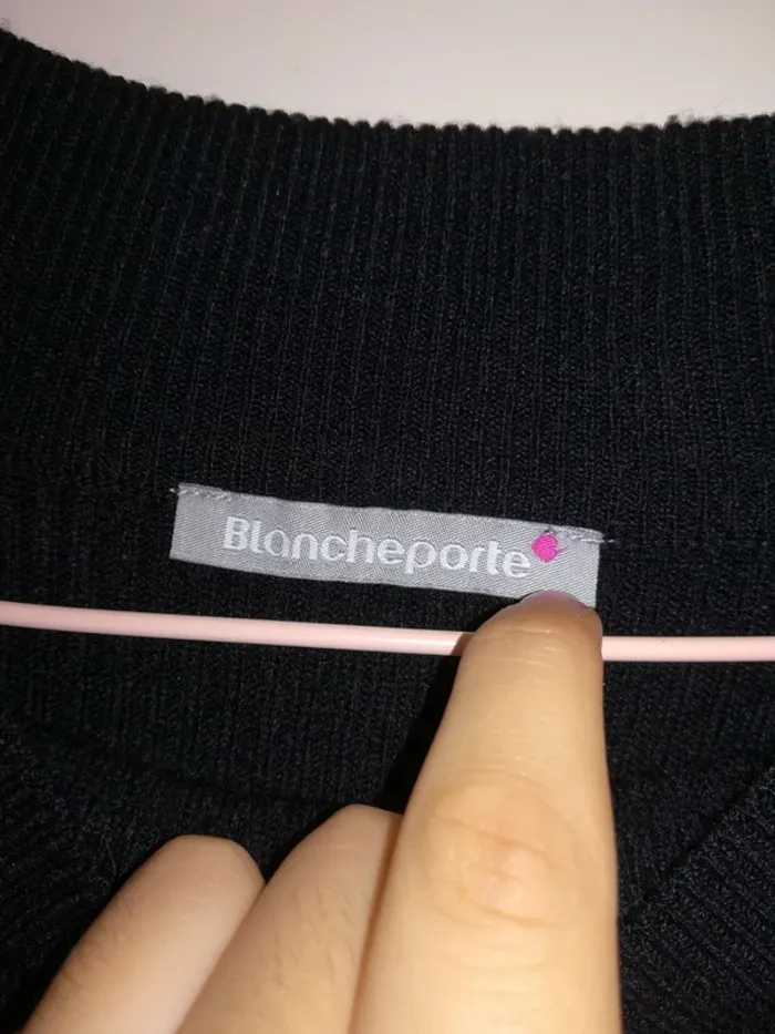 Petit pull noir Blancheporte, taille S, très bon état. - photo numéro 2