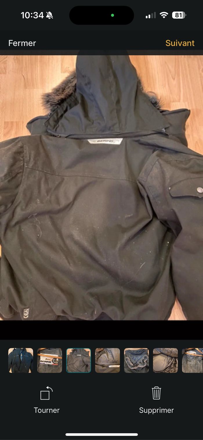 Veste de moto Béring taille L noir - photo numéro 3