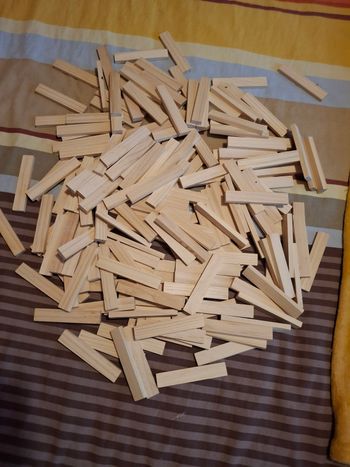 175 planchettes en bois