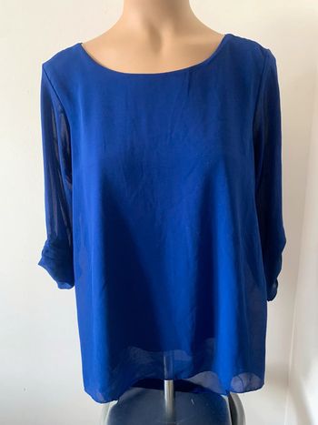 Blouse bleu électrique