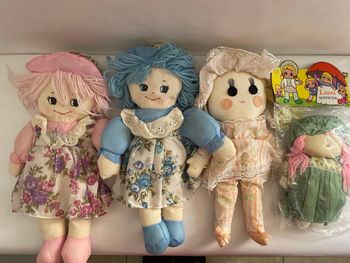Lot poupée chiffon vintage 
