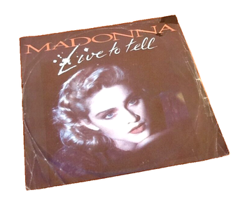 Vinyle 45 tours Madonna Live to tell (1986)