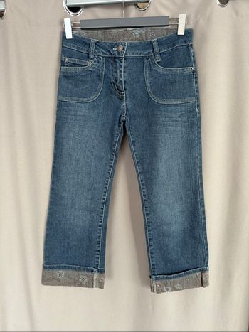 Pantacourt en jean bleu Caprice de fille