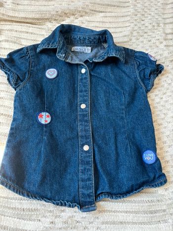 Chemise en jean fille Okaidi 2 ans