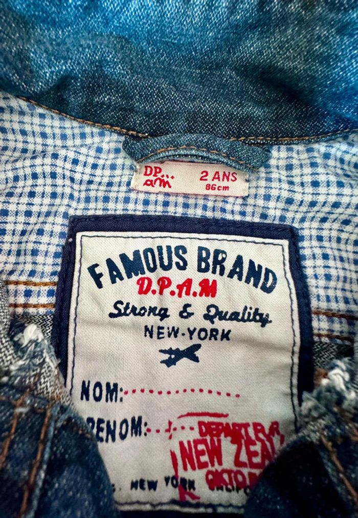 Veste en jeans 2 ans garçon Du pareil au même - photo numéro 3