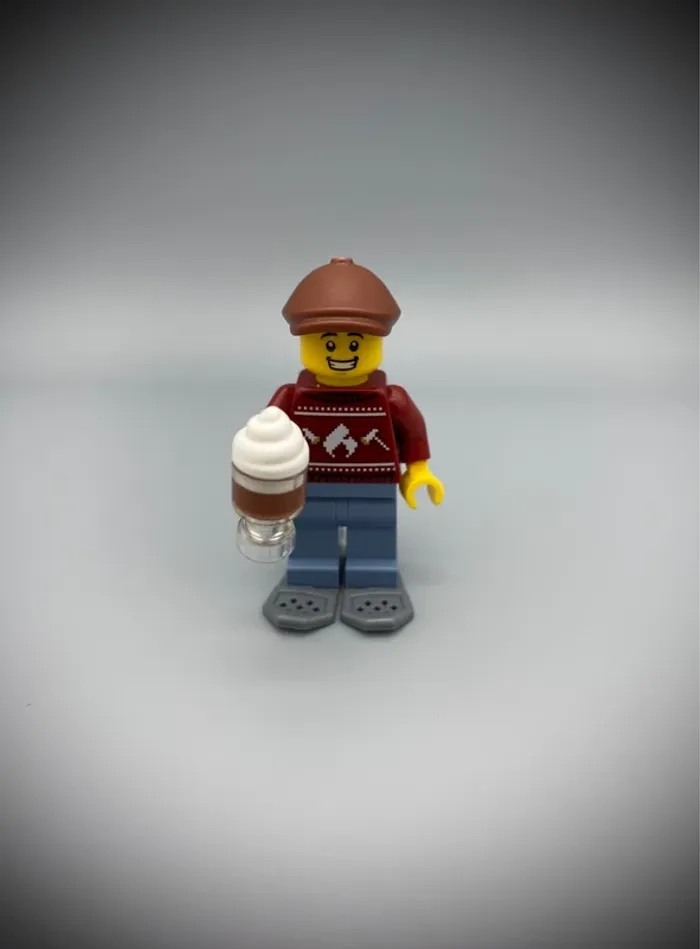 Minifigurine LEGO City cty1822 - Homme au Pull de Noël - Très bon état