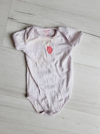 Vêtement bébé fille body manches courtes Bout’chou 9 mois