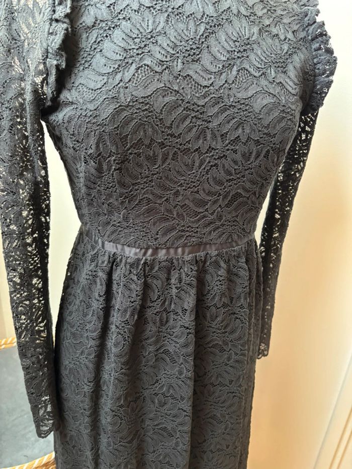 🖤 sublime robe longue dentelle noire - Idano - T38 - photo numéro 6