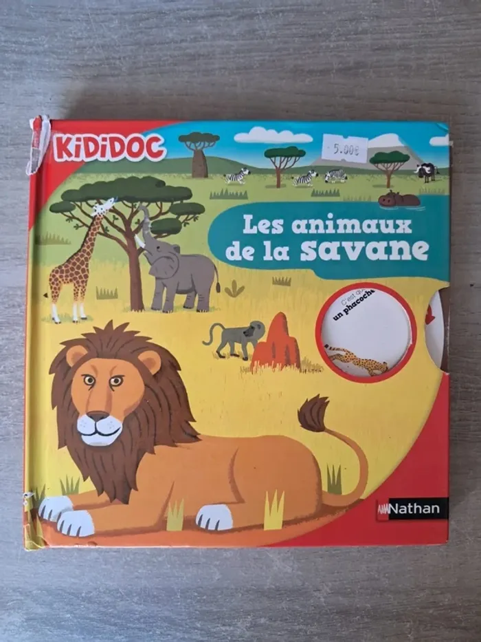 Livre kididoc les animaux de la savane
