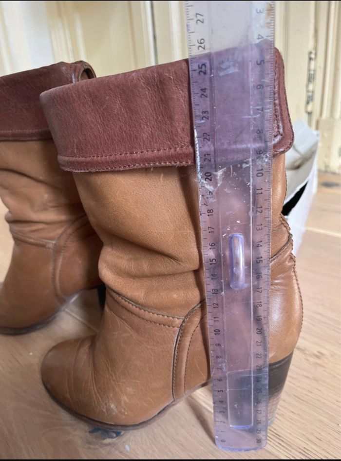 Bottines en cuir 37 comptoir des cotonniers