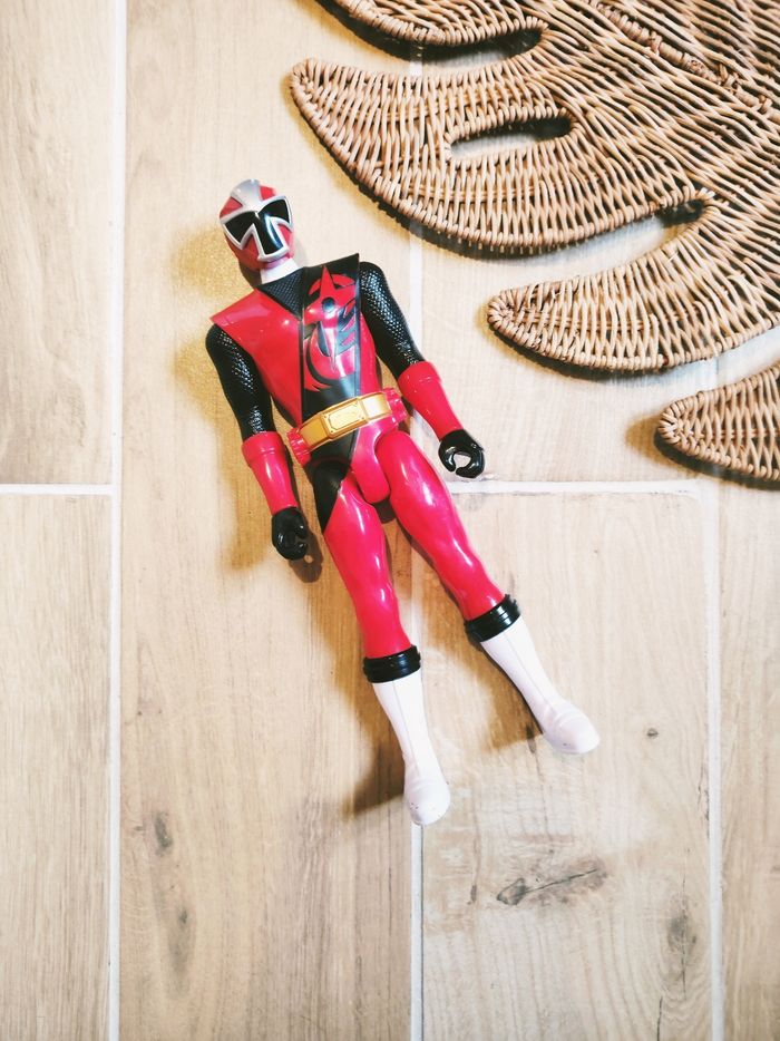 🙅 Power rangers ninja steel grande figurine de 30cm du ranger rouge