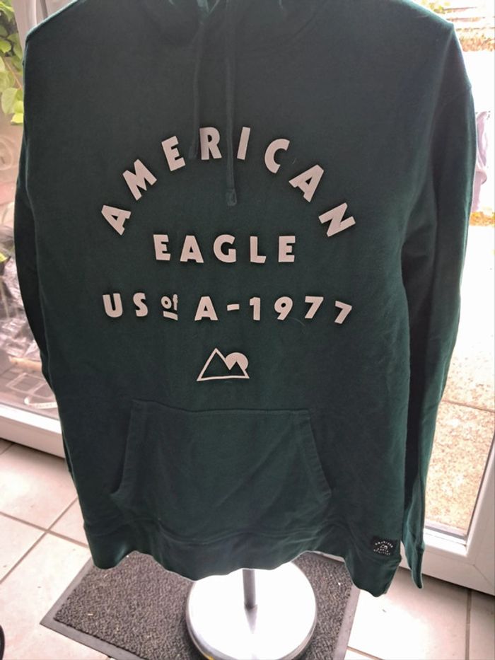 Sweat à capuche et poche Américain Eagle