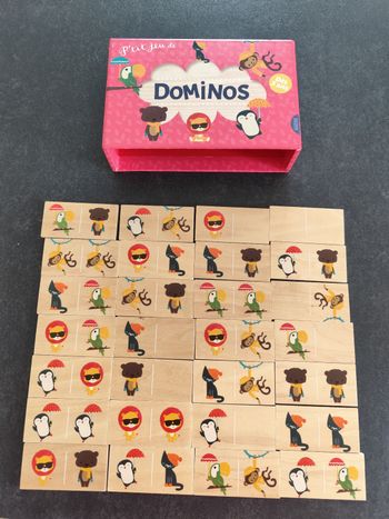 Jeu dominos en bois 