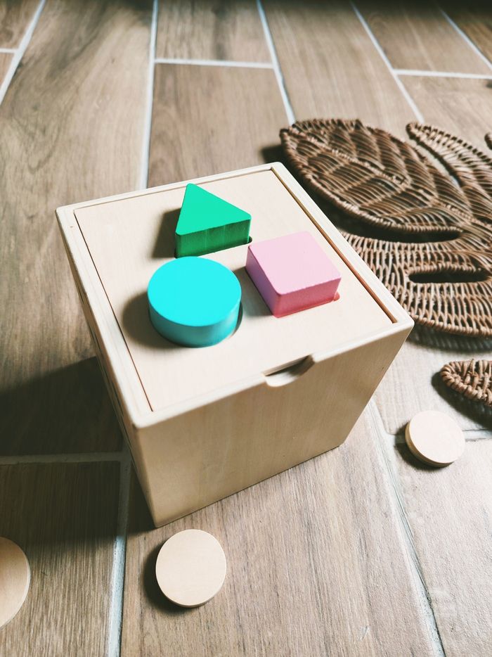 🧩 Jouet d'éveil - Cube en bois Montessori 3-en-1 - - photo numéro 4