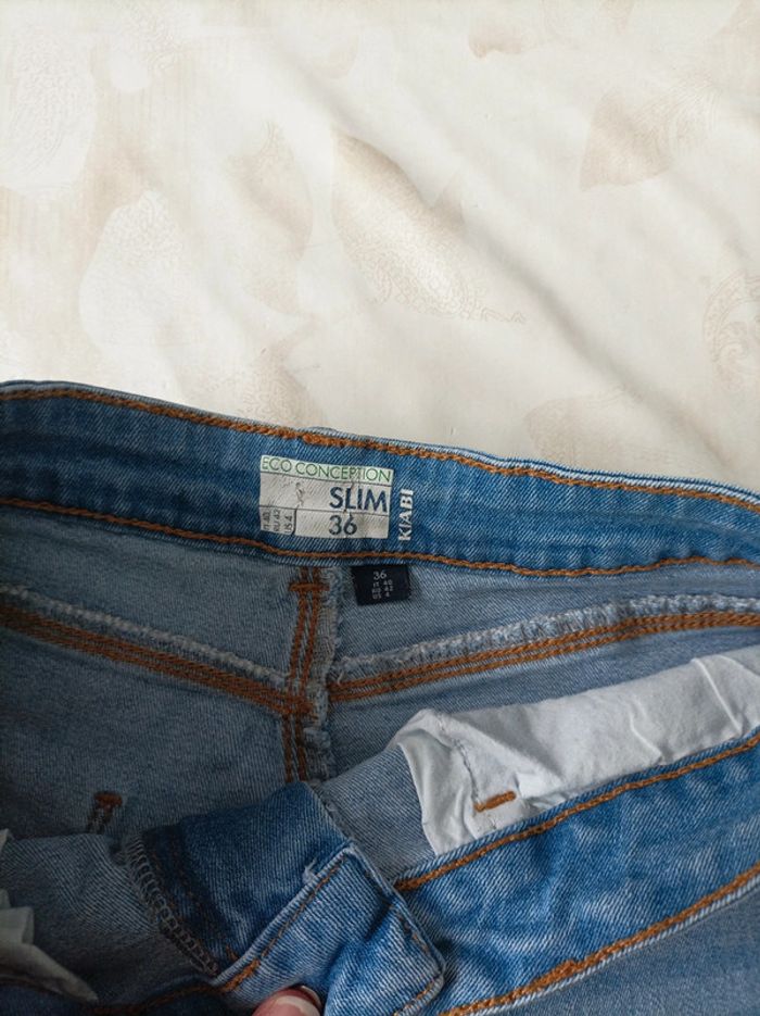 3 shorts jean femme taille 36 kiabi - photo numéro 7