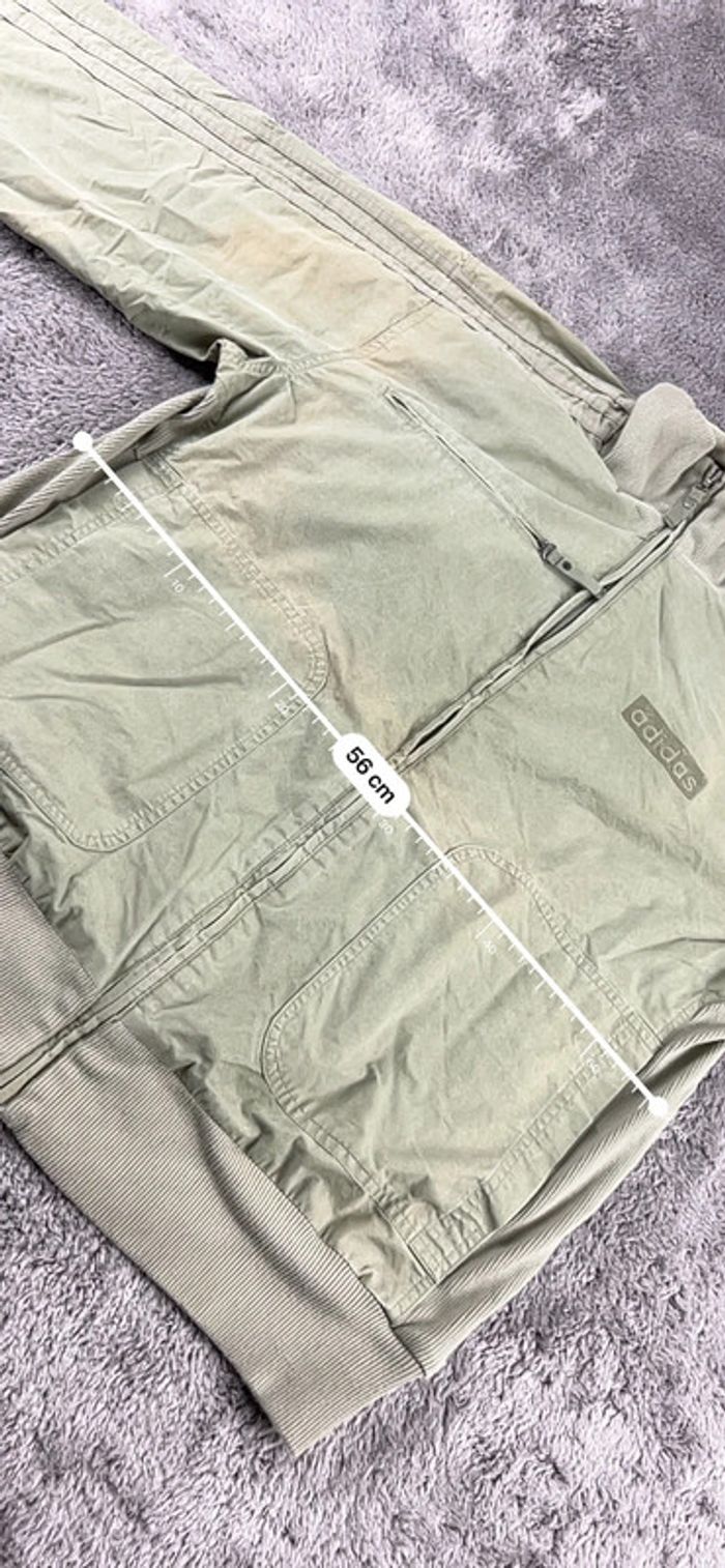 Veste type Harrington vert kaki Adidas Taille M - photo numéro 4