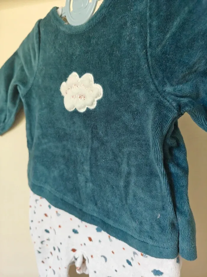 Pyjama velours 3 mois - photo numéro 2