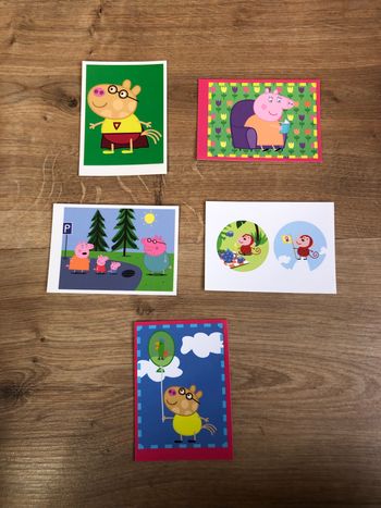 Lots de 5 stickers peppa pig