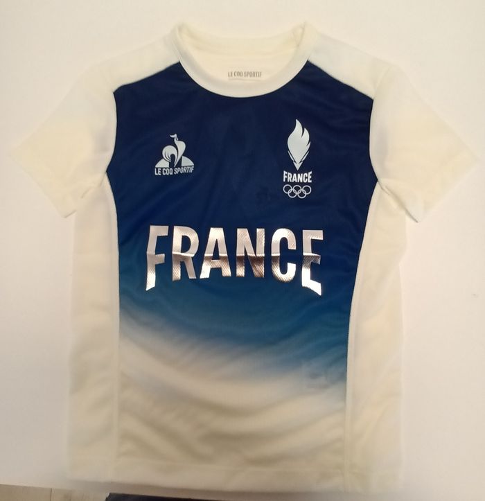 T-shirt équipe de France pour enfant JO Paris 2024 - photo numéro 3