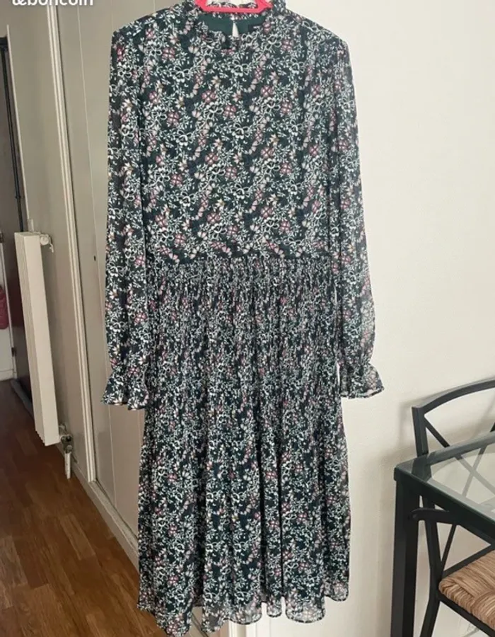 Robe mi-longue bohème fleurie Monoprix femme - photo numéro 9