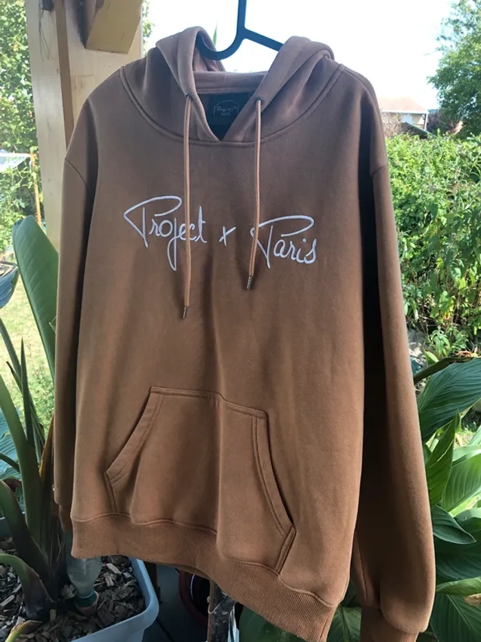 Sweat à capuche unisexe Project X Paris - beigne camel S·Neuf sans étiquette·Project X